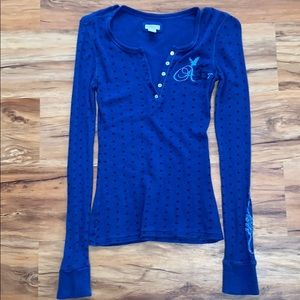 Polka dot long sleeve t-shirt